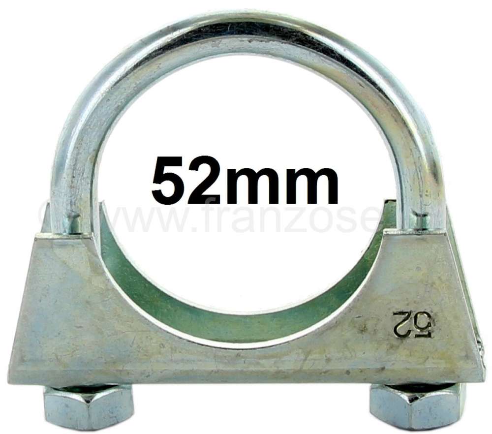 Renault - Exhaust clip 52mm (clamp clip). Thread: M10!
