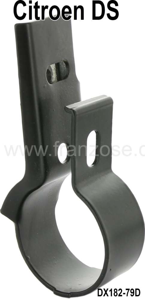 Citroen-DS-11CV-HY - Exhaust clip with fixture. For the connection elbow pipe to the flexible exhaust pipe. Sui