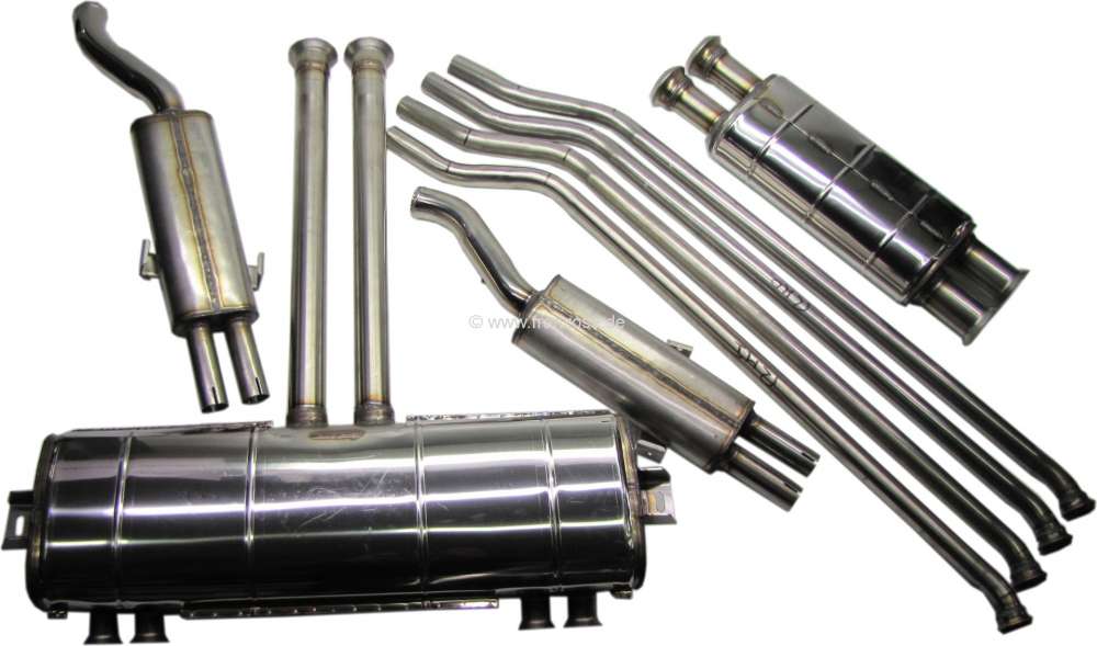 Citroen-DS-11CV-HY - SM, exhaust from high-grade steel. Suitable for Citroen SM. Without mounting material.