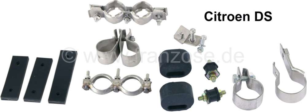 Citroen-DS-11CV-HY - DS starting from 65, mounting set exhaust completely. Suitable for Citroen DS, starting fr
