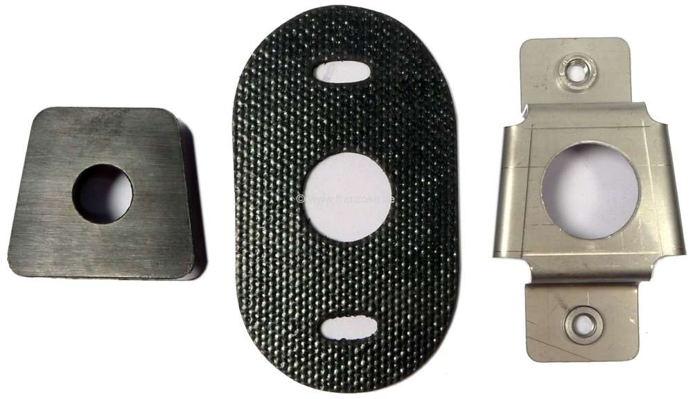 Sonstige-Citroen - Fender rear. Fixture from high-grade steel, inclusive rubber + rubber underlay (fender fix