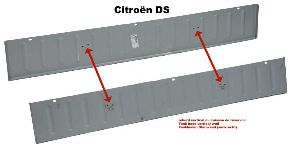 Citroen-DS-11CV-HY - Tank base vertical wall. Suitable for Citroen DS. Premium reproduction such as original! W