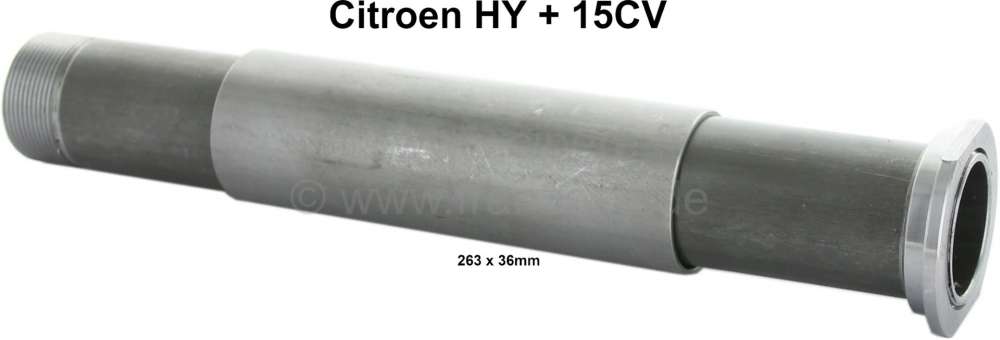 Citroen-DS-11CV-HY - Axle (with guide sleeve + nut), for the upper supporting arm of the front axle. Dimension 