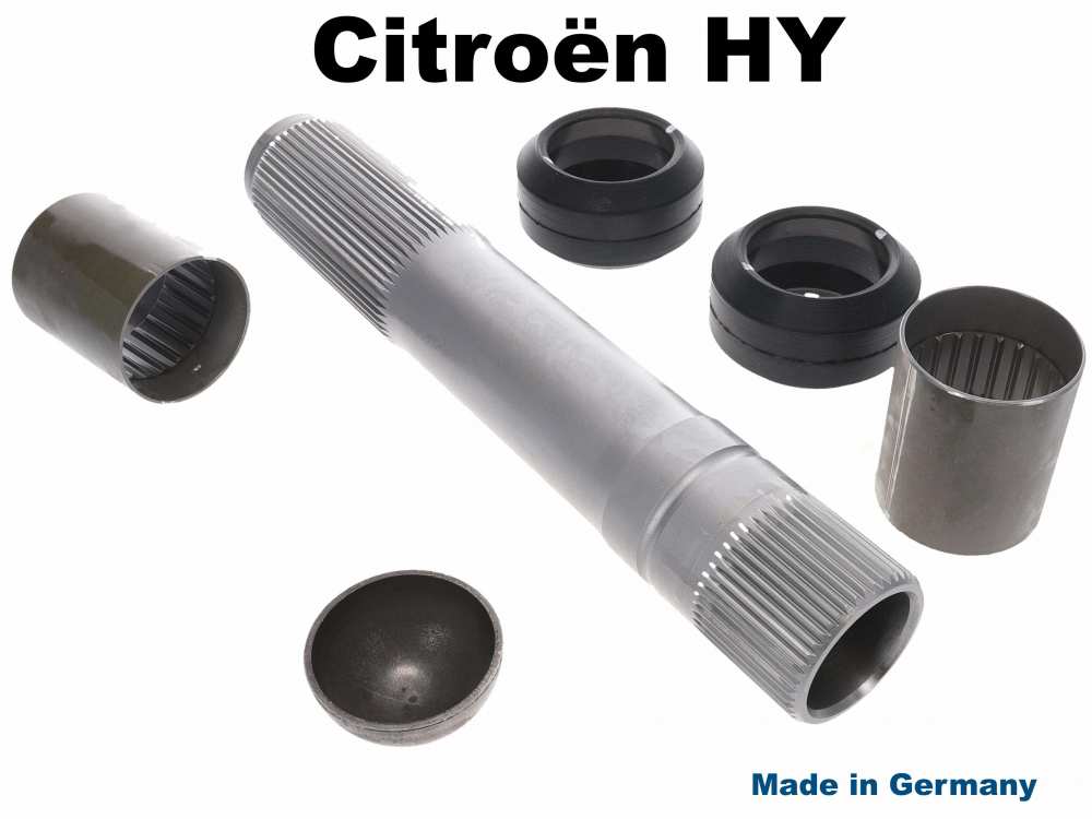 Citroen-DS-11CV-HY - Lower wishbone shaft: Large repair kit for the lower wishbone shaft (splined shaft). Suita