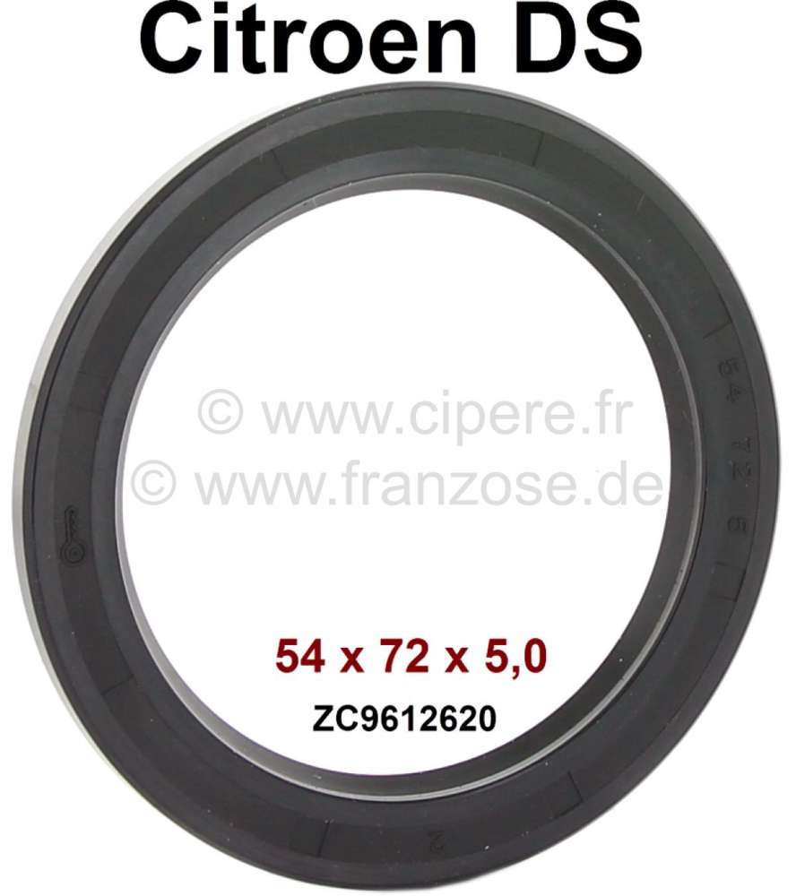 Citroen-DS-11CV-HY - Shaft seal (low version) for the radius arm in front. Suitable for Citroen DS. Dimension: 