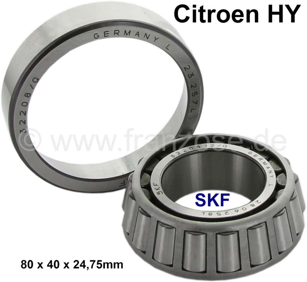 Citroen-DS-11CV-HY - Swing arm bearing inside. Suitable for Citroen HY. Outside diameter: 80,0mm. Inside diamet