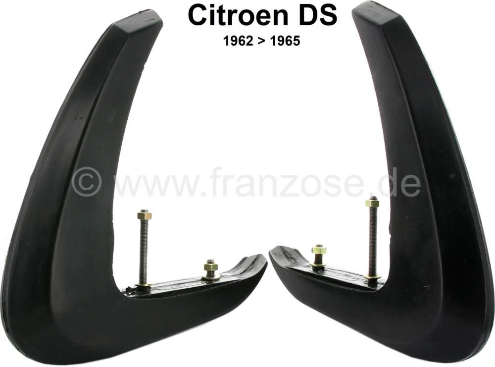 Citroen-2CV - Bumper horn in front (left + right, 2 pieces). Suitable for Citroen DS, from year of const