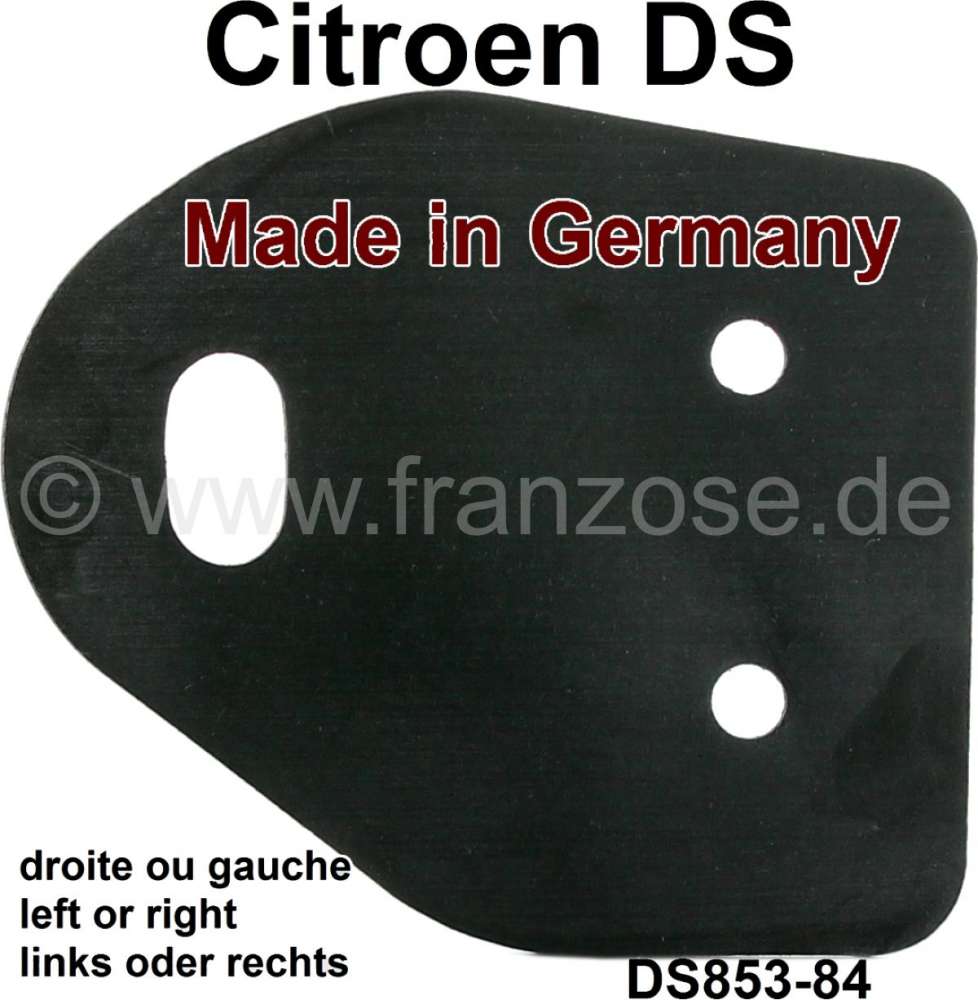 Citroen-DS-11CV-HY - Rubber seal, under the mounting bracket of the front bumper. Suitable for Citroen DS. Per 