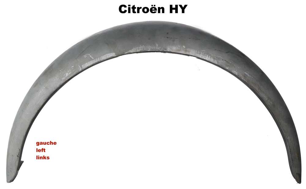 Citroen-DS-11CV-HY - Fender in front, on the left (out of metal). Suitable for Cotroen HY.