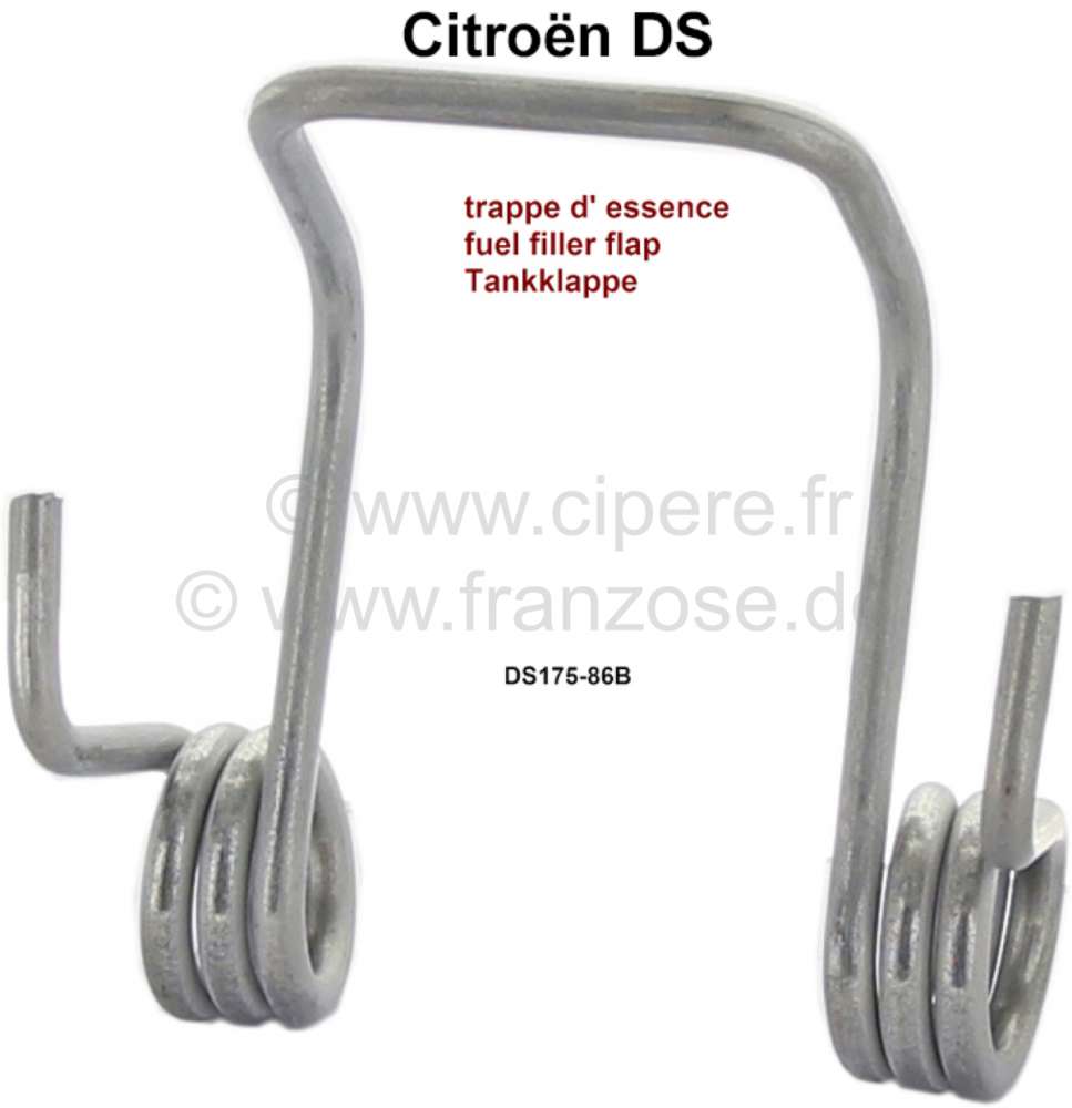Sonstige-Citroen - Fuel filler flap spring (spring to open the fuel filler flap). Suitable for Citroen DS. Or