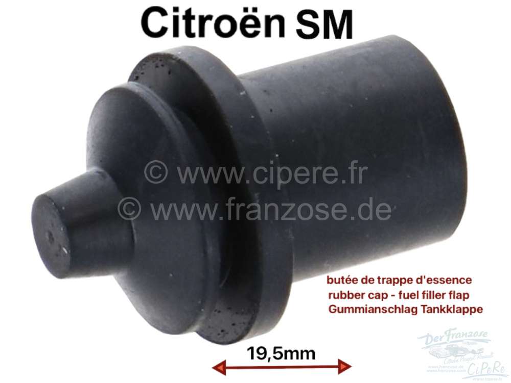 Citroen-DS-11CV-HY - SM, Rubber cap (per piece) for the fuel filler flap stop. Suitable for Citroen SM. Or. No.