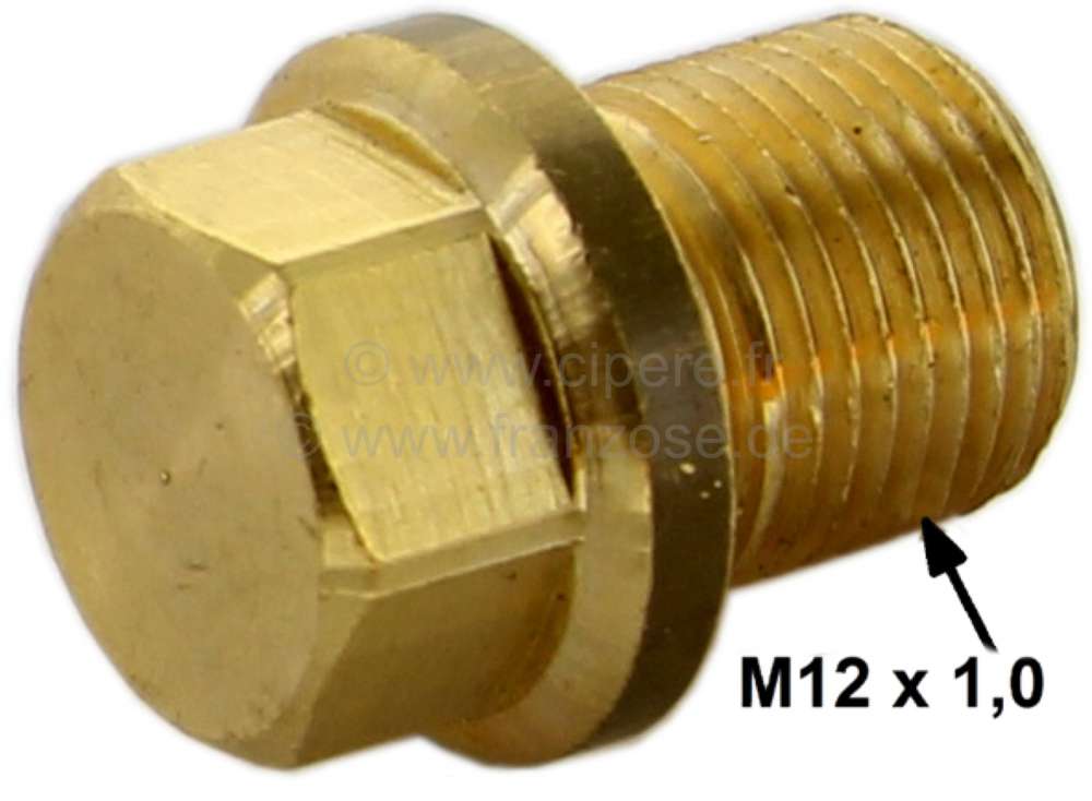 Sonstige-Citroen - Fuel tank drain plug (M12 x 1). Suitable for Citroen 11CV + 15CV, starting from year of co