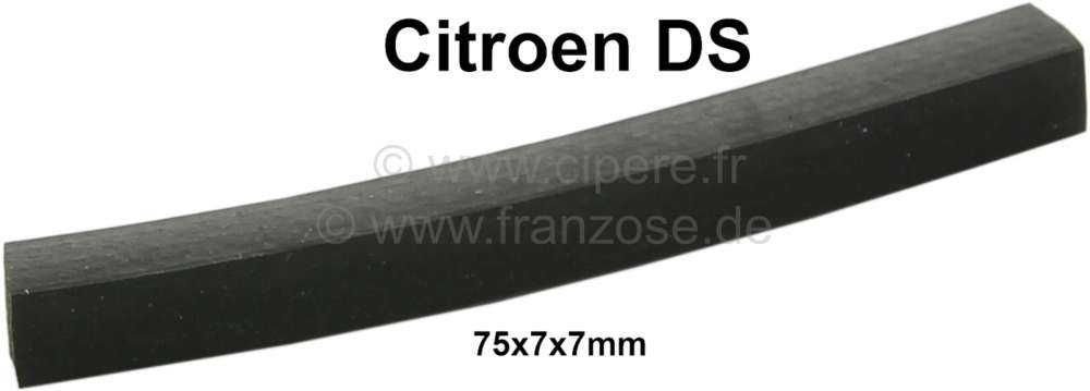 Citroen-DS-11CV-HY - Tank flap rubber strip (cushioning tank flap). Suitable for Citroen DS. Or. No. DX175-94. 
