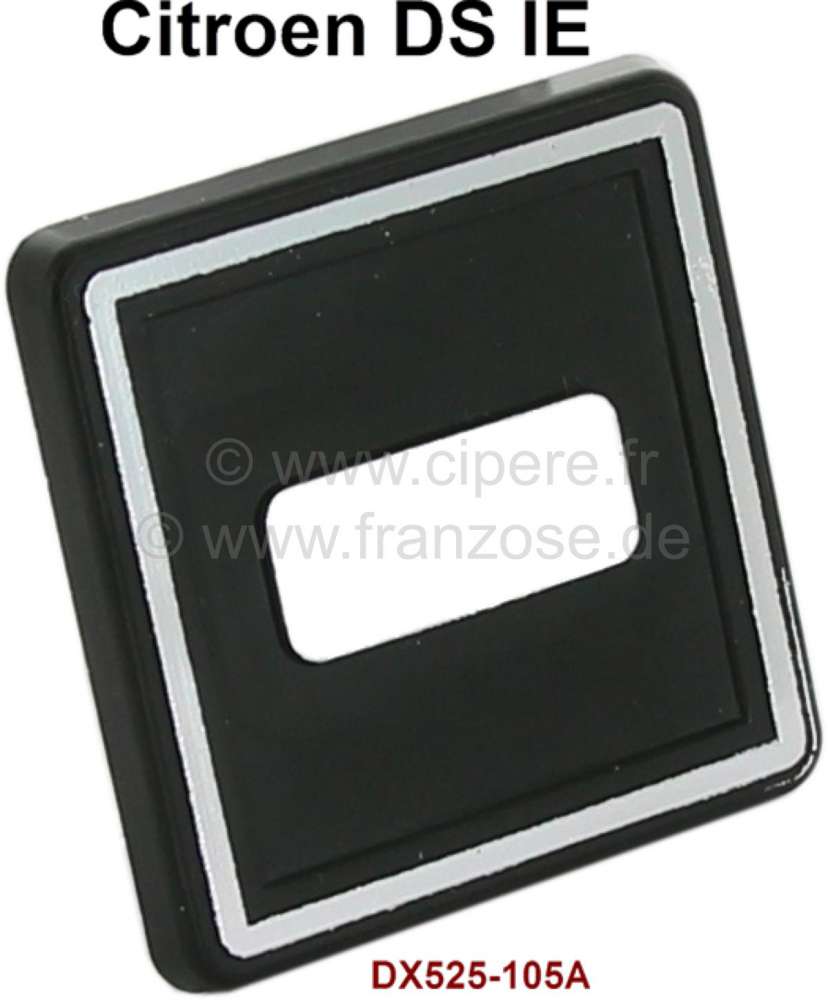 Citroen-DS-11CV-HY - Dashboard, cover knob (plate) for the choke cable. Suitable for Citroen DS IE (in place of