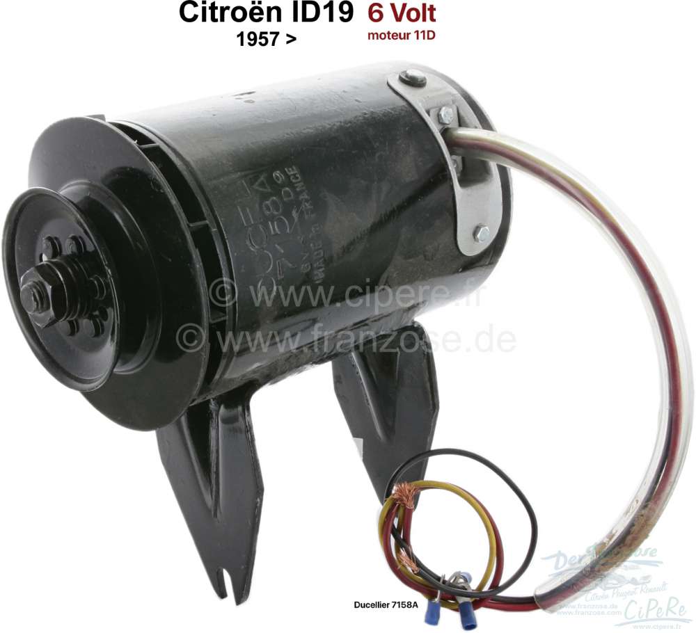 Citroen-DS-11CV-HY - Alternator, in exchange (6 volts DC). Suitable for Citroen ID19, from year of manufacture 