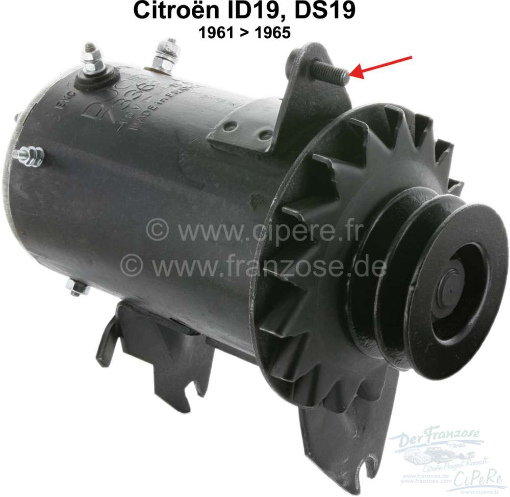 Citroen-DS-11CV-HY - Alternator, in exchange (12 volt direct current). Suitable for Citroen ID19 + DS19, from m