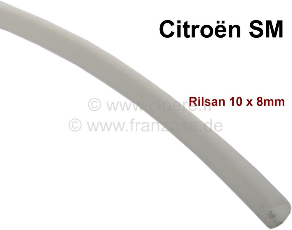 Citroen-DS-11CV-HY - Rilsan tube 10 x 8mm. Per meter. E.g. for the vacuum of the headlight adjustment on the Ci
