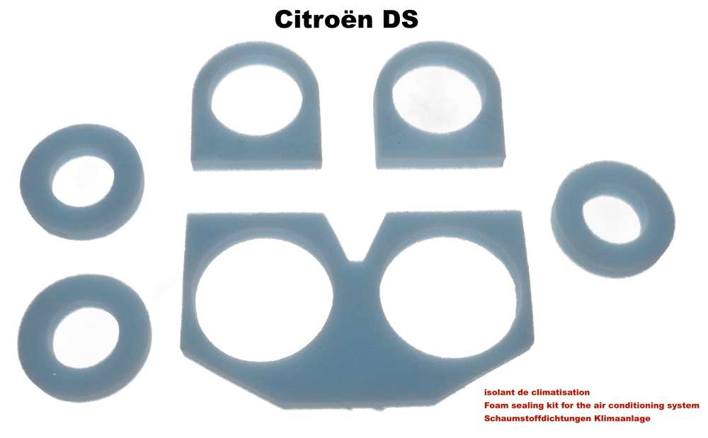 Citroen-DS-11CV-HY - Foam sealing kit for the air conditioning system (for air ducts). Suitable for Citroen DS.
