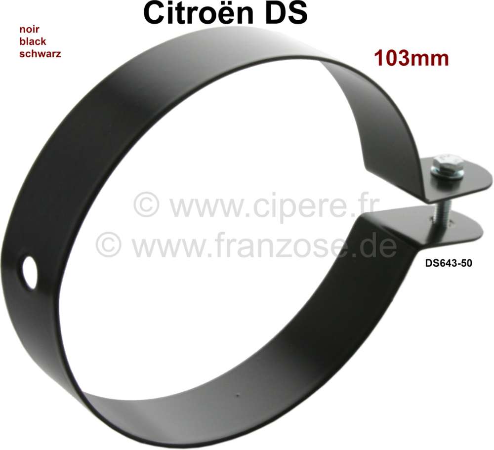Sonstige-Citroen - Fresh air hose (heater) clamp (bracket), for 103mm hose diameter (mounted in wing). Suitab