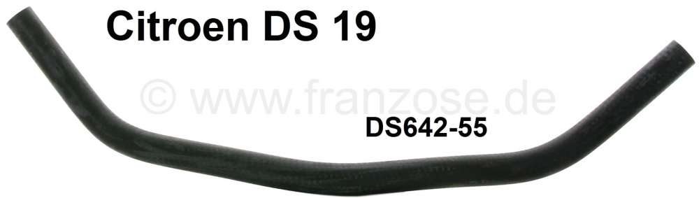 Sonstige-Citroen - Heater radiator hose. Suitable for Citroen DS 19. Inside diameter both sides: 12,0mm. Over