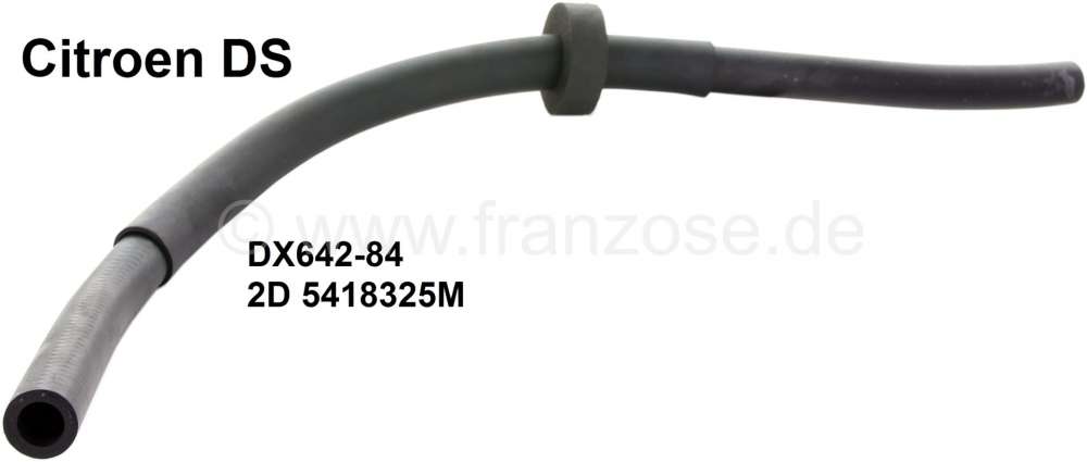 Alle - Heater radiator (valve)return hose. Suitable for Citroen DS. Or. No. 2D5418325M + DX642-84
