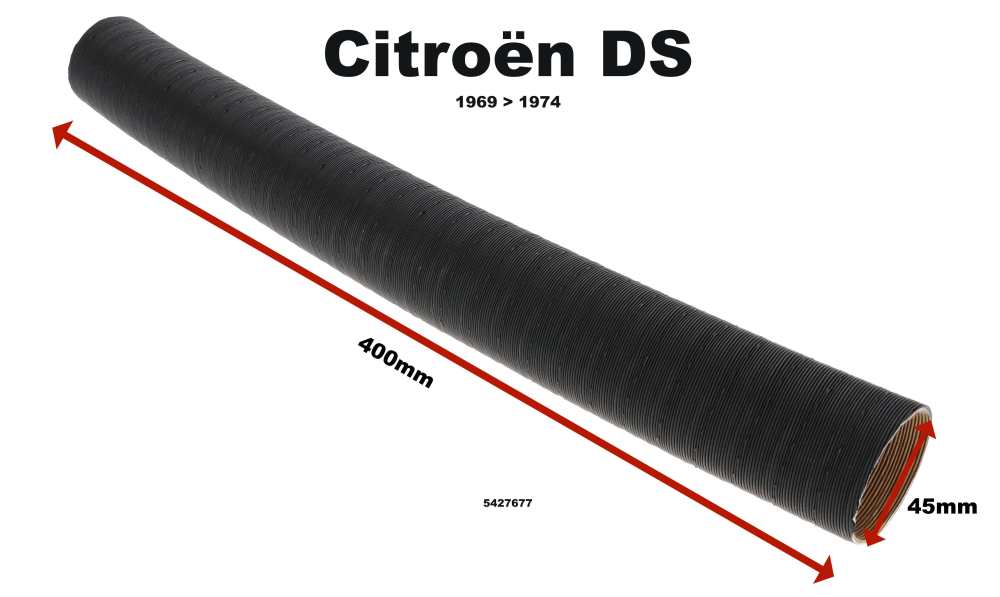 Sonstige-Citroen - Ventilation hose in the dashboard. Suitable for Citroen DS, starting from year of construc