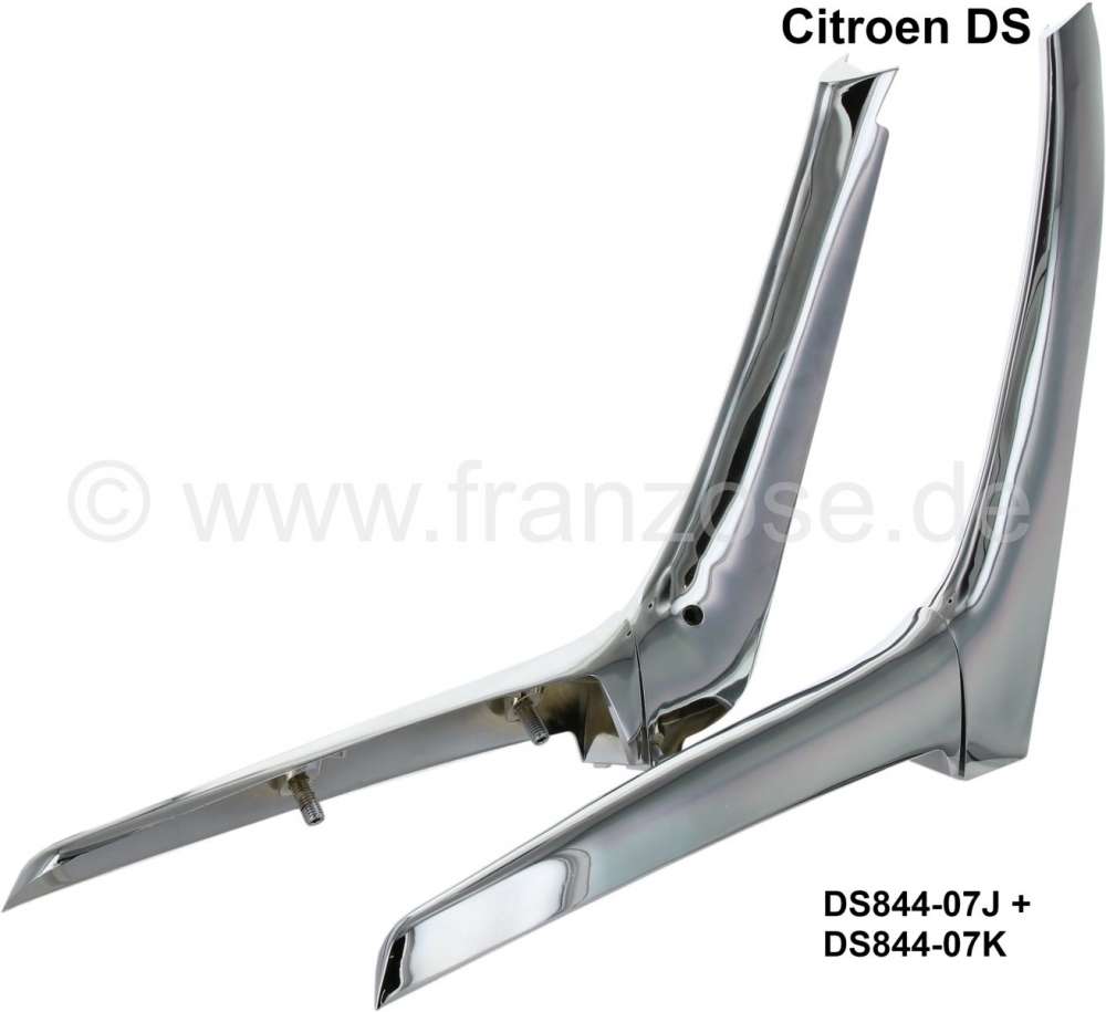 Citroen-DS-11CV-HY - Hinges (2 pieces, left + right) for the luggage compartment lid. Suitable for Citroen DS. 