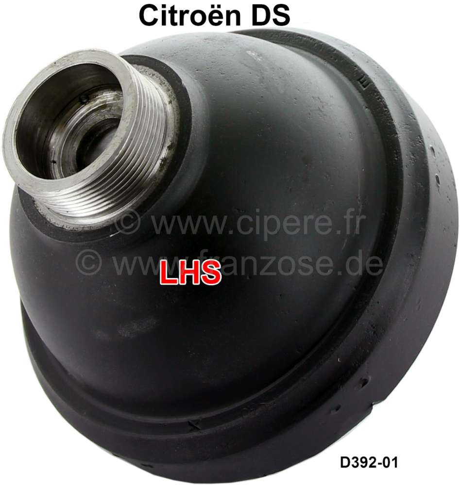 Alle - Accumulator ball, screwed. Hydraulic system LHS. In the exchange. Suitable for Citroen DS.