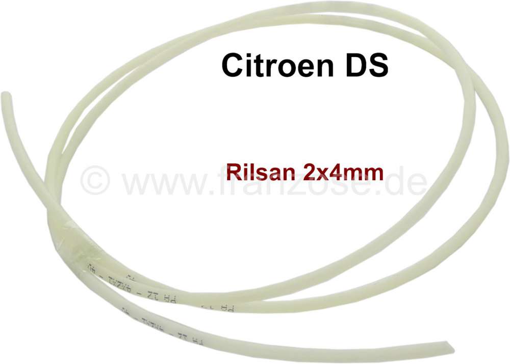 Citroen-2CV - Hydraulic fluid return pipe (leakage oil line). Material: Rilsan. Dimension: 2x4mm. Suitab