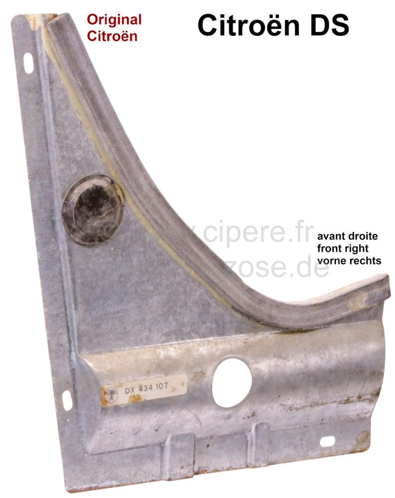 Sonstige-Citroen - Lower cover sheet metal on the right, for the hydraulic lines (horizontal mounting). For t