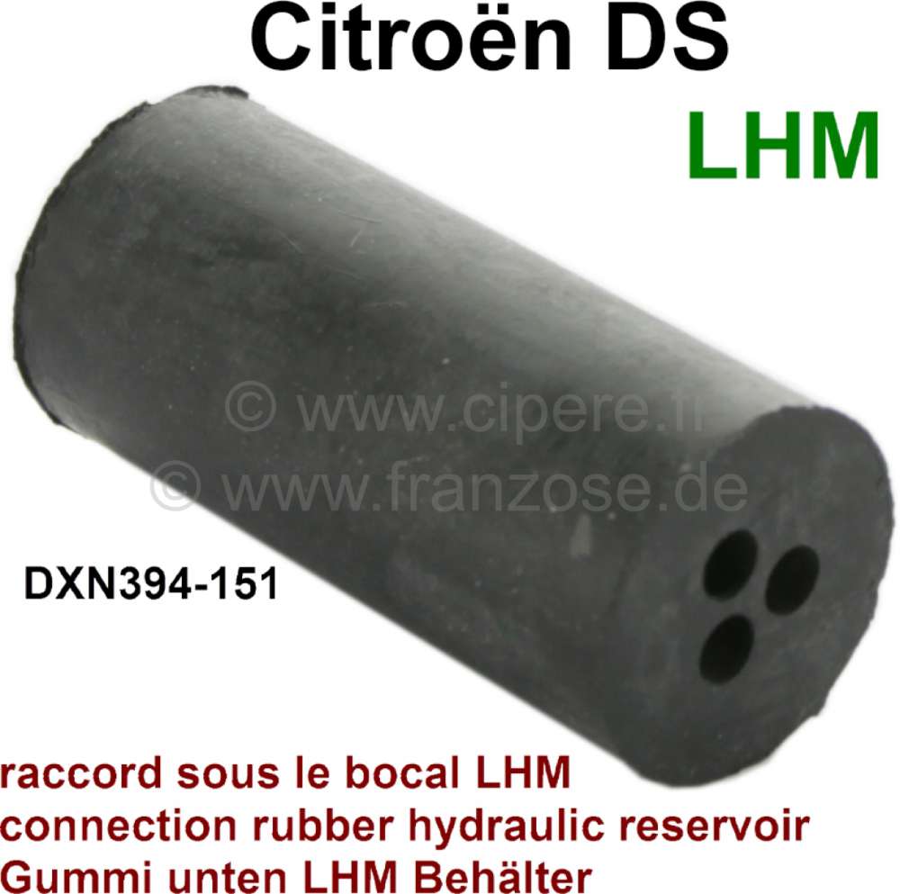 Citroen-2CV - Hydraulic tank: Connection plug under the hydraulic tank (reservoir) for connection to the