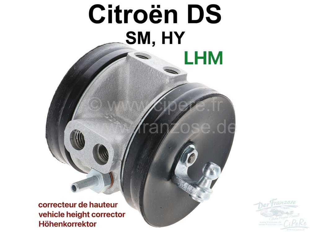 Citroen-DS-11CV-HY - Vehicle height corrector, in the exchange. Hydraulic system LHM (green liquid). Suitable f
