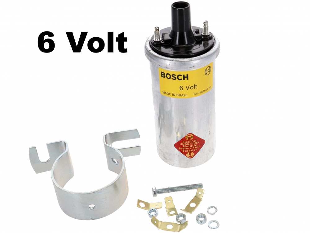 Peugeot - Ignition coil 6 V. Manufacturer: Bosch! Suitable for Renault (4CV, Floride, Dauphine, Esta