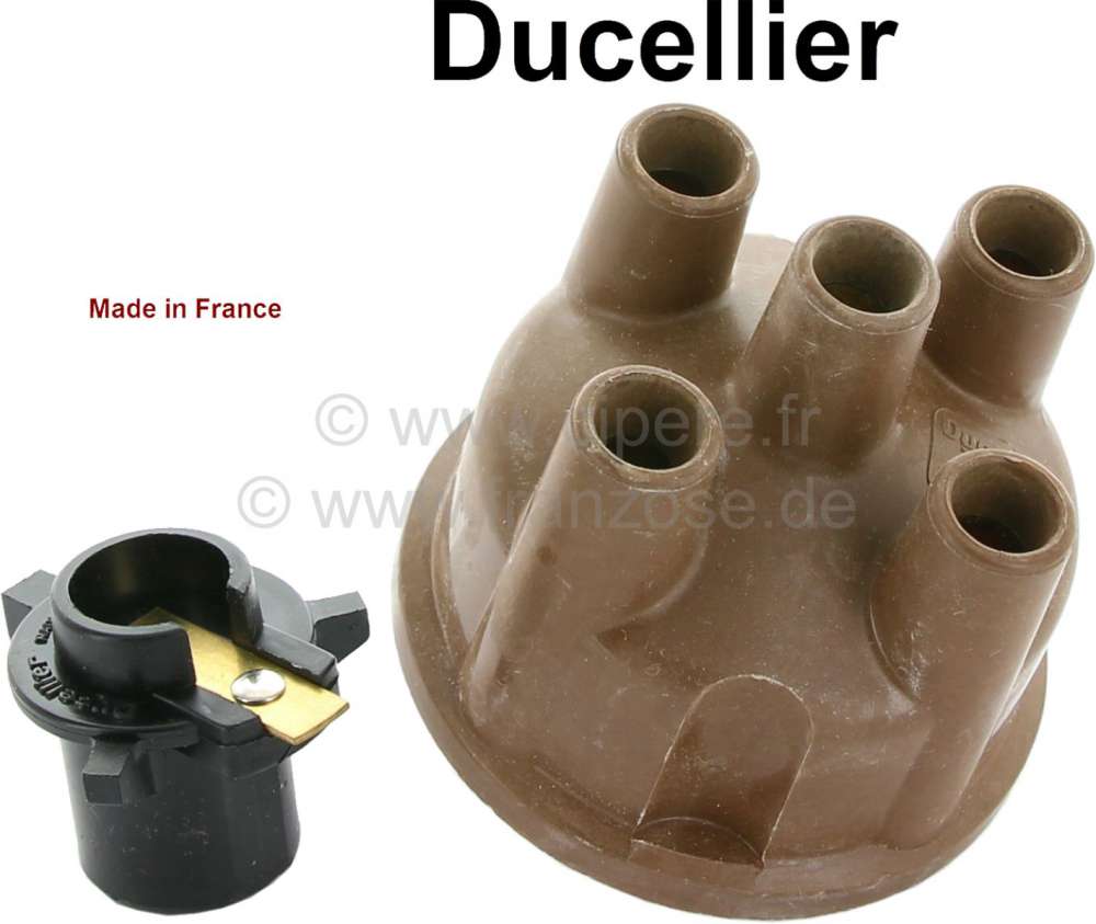 Peugeot - Ducellier, distributor cap + distributor arm. Suitable for Citroen DS, from of year of con