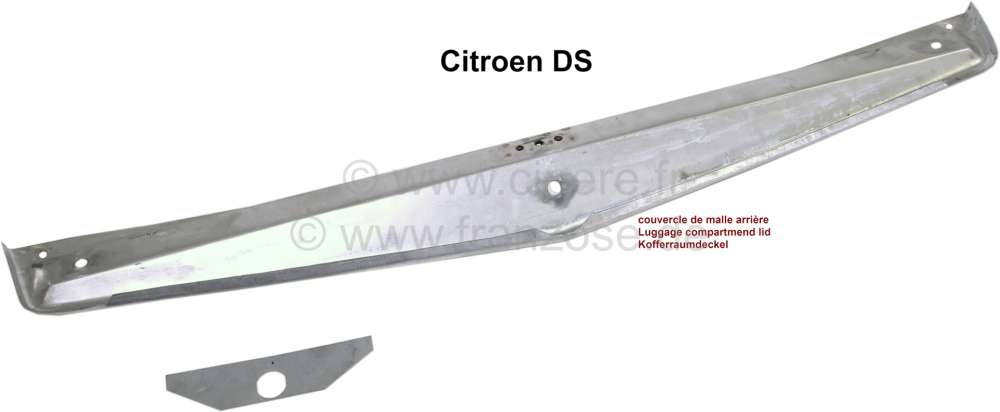 Citroen-DS-11CV-HY - Luggage compartmend lid. Tnternal reinforcement plate, rear crosswise under the luggage co