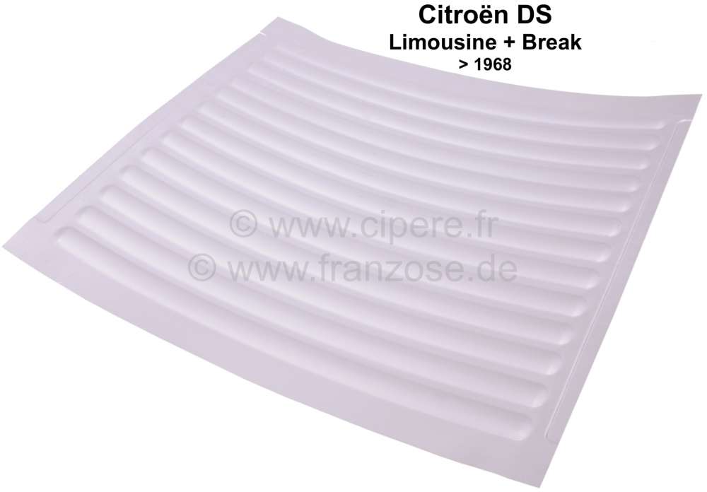 Alle - Luggage compartment floor pan, curved. Suitable for Citroen DS sedan + BREAK, to year of c