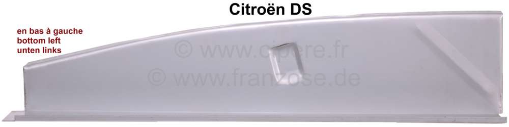 Sonstige-Citroen - Luggage compartment side wall repair sheet metal, at the bottom left (inclusive curvatures