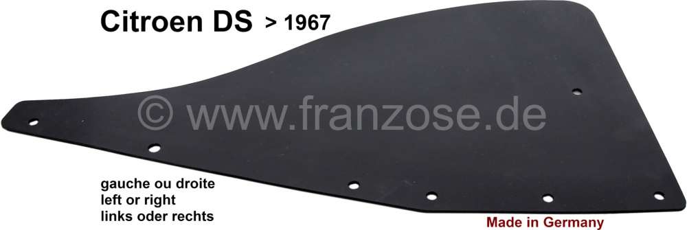 Citroen-DS-11CV-HY - Mud flap at the front fender (on the left + on the right fitting), horizontal mounting. Se