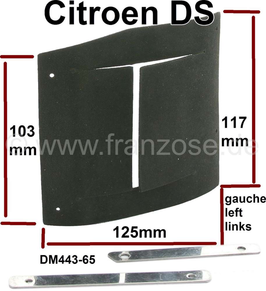 Alle - Mud flap in the interior fender, for the steering unit (on the left). Suitable for Citroen