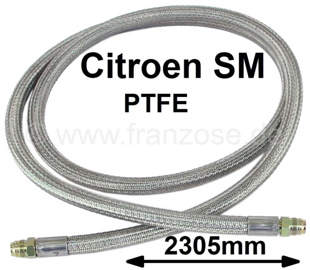Citroen-DS-11CV-HY - SM, oil cooler hose completely. Material: PFTE. Length: 2305mm. Temperature range: > 260°