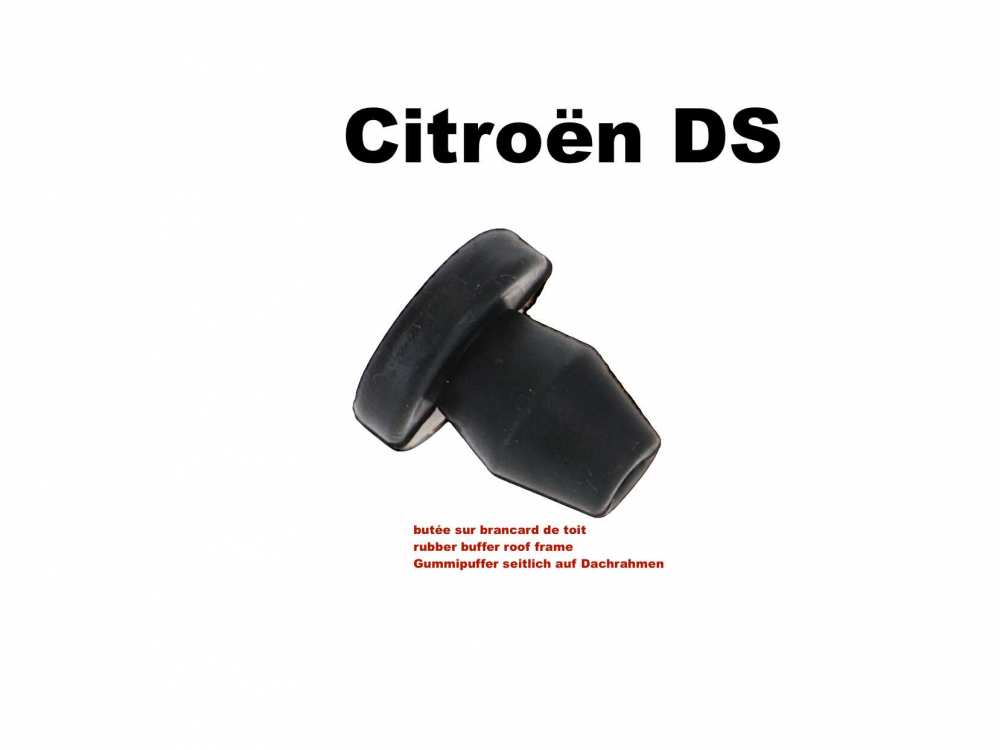 Citroen-DS-11CV-HY - Roof frame, rubber buffer on the side of the roof frame (roof frame 37838 + 37839). The bu
