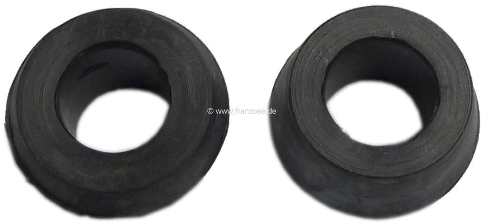 Citroen-DS-11CV-HY - Rubber bush (2 fittings) anti roll bar rear, down. Suitable for Citroen 11CV + 15CV. Bore 