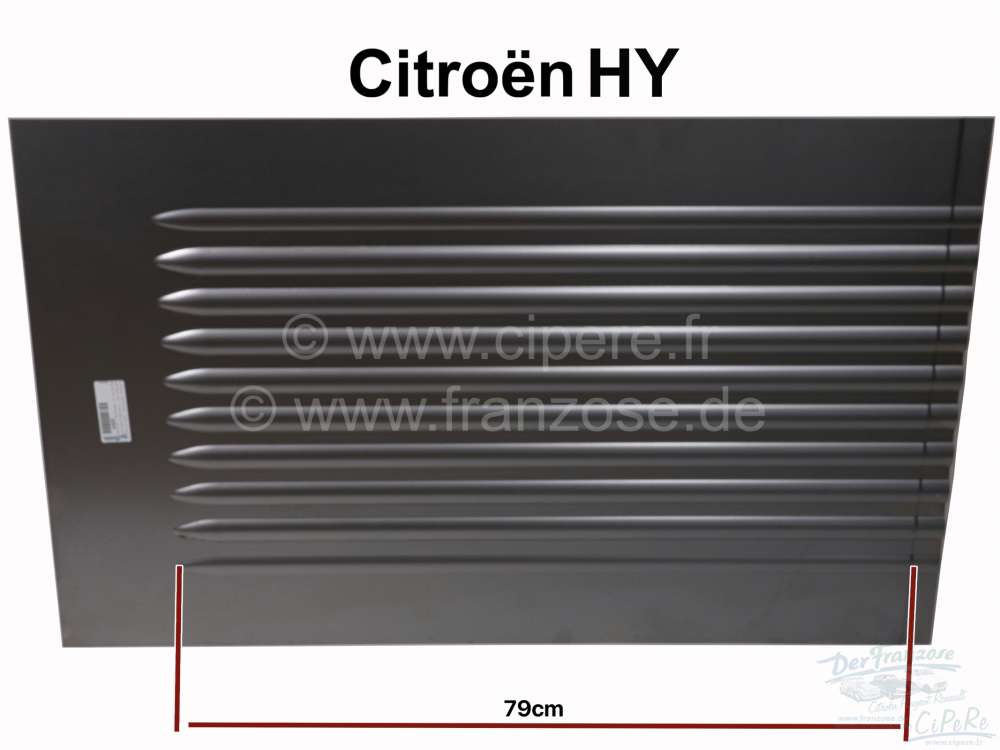 Citroen-DS-11CV-HY - Corrugated sheet metal - side sheet metal, for the rear extension. This plate gives an ext