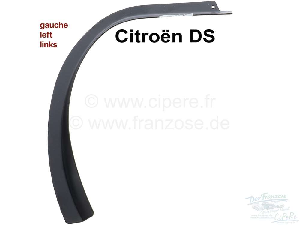 Citroen-DS-11CV-HY - Rear end panel on the left, rubber terminal strip for the rear ear left. Suitable for Citr