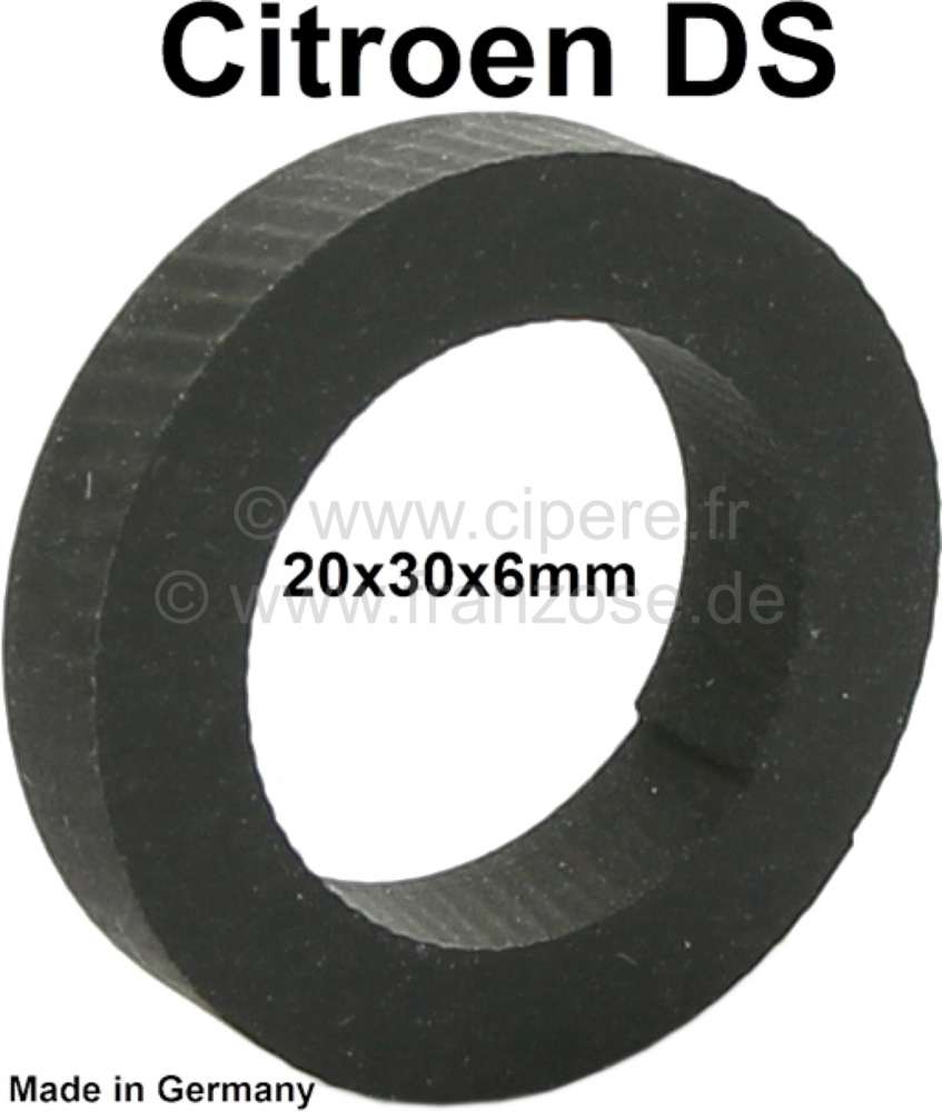 Citroen-DS-11CV-HY - Rubber washer under the washer, for the nut of the bumper fixture rear. Suitable for Citro