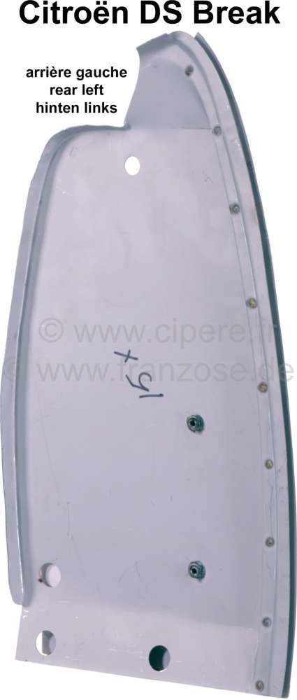 Sonstige-Citroen - Rear end panel, repair sheet metal at the rear left (ear on the left). Suitable for Citroe