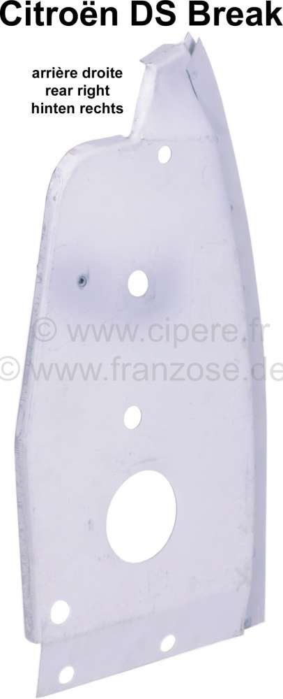 Sonstige-Citroen - Rear end panel, repair sheet metal rear on the right (ear on the right). Suitable for Citr