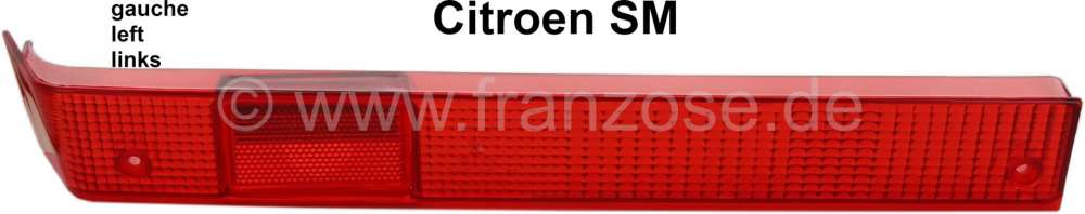 Citroen-DS-11CV-HY - SM, taillight cap on the left. Color: red. Suitable for Citroen SM.