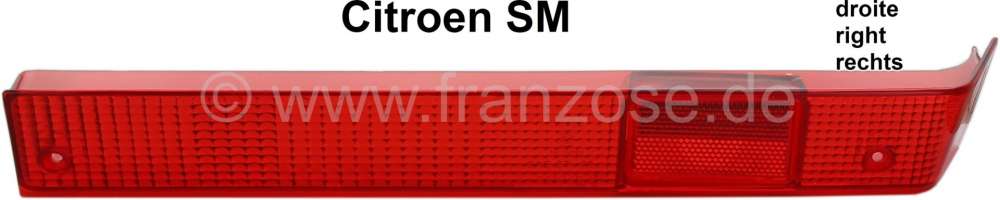 Citroen-DS-11CV-HY - SM, taillight cap on the right. Color: red. Suitable for Citroen SM.