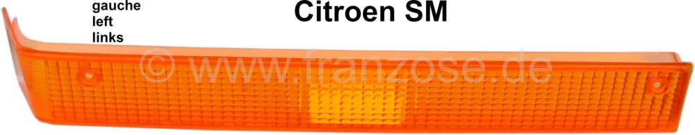 Citroen-DS-11CV-HY - SM, taillight turn signal cap on the left. Color: orange. Suitable for Citroen SM.